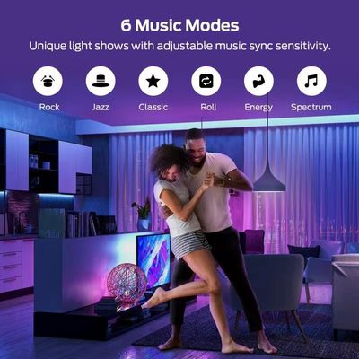 5m Inteligentna listwa świetlna LED Zdalne sterowanie Synchronizacja z muzyką Adresowalny kolor SMD5050 Dream Color