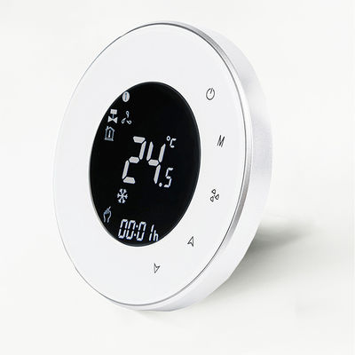 Podświetlenie domu Okrągły ekran dotykowy AC Inteligentny bezprzewodowy termostat zdalnego sterowania