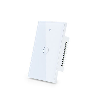 US Standard pyłoszczelny i wodoodporny 1-krotny biały czarny przełącznik dotykowy Wifi do inteligentnej automatyki domowej