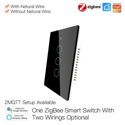 Bez przewodu neutralnego Bez kondensatora Zigbee 3.0 Smart Wifi Przełącznik ścienny z pilotem