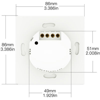 1 2 3 4 Gang Smart Light Przełącznik wciskany z pilotem Tuya Remote Control Home Wall Light Switch;