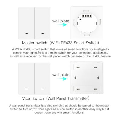 Przełącznik Multi Gang Smart Przełącznik mechaniczny Tuya Wifi Wielofunkcyjny inteligentny przełącznik przyciskowy