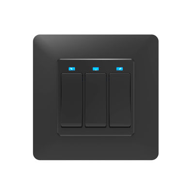 EU UK Standard Life App Inteligentny przełącznik ścienny Wifi Biały czarny 3 Gang 2-drożny włącznik światła Wifi