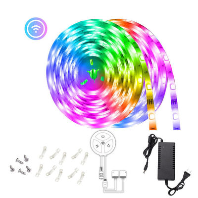 32,8 stopy RGB Smart LED Light Strip Music Sync Zmiana koloru LED Strip Lights 7,2 W / M