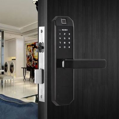 Dostęp bezkluczykowy Inteligentny zamek do drzwi Wifi Klawiatura Kontrola aplikacji Karta IC Wifi Połączony zamek do drzwi