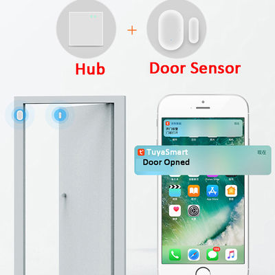 ZigBee Inteligentny czujnik otwarcia drzwi System alarmowy bezpieczeństwa w domu Inteligentne życie Pilot aplikacji Tuya