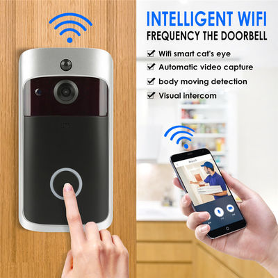 WiFi 720P Wideo Smart Home Bezprzewodowy dzwonek PIR Dzwonek do drzwi bezpieczeństwa z IR Night
