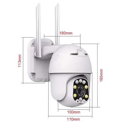 IP66 Kamera Wi-Fi Bezprzewodowa kamera kopułkowa IP Domowa Wi-Fi Pan Tilt Night Vision